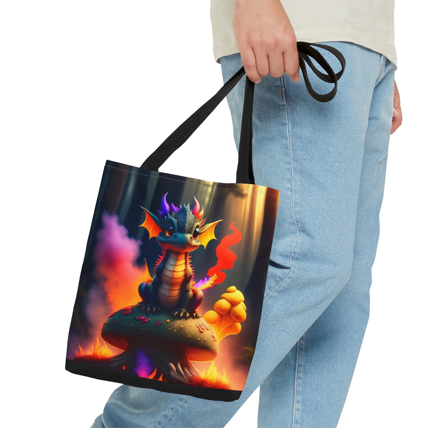 Baby Fire Dragon,Tote Bag