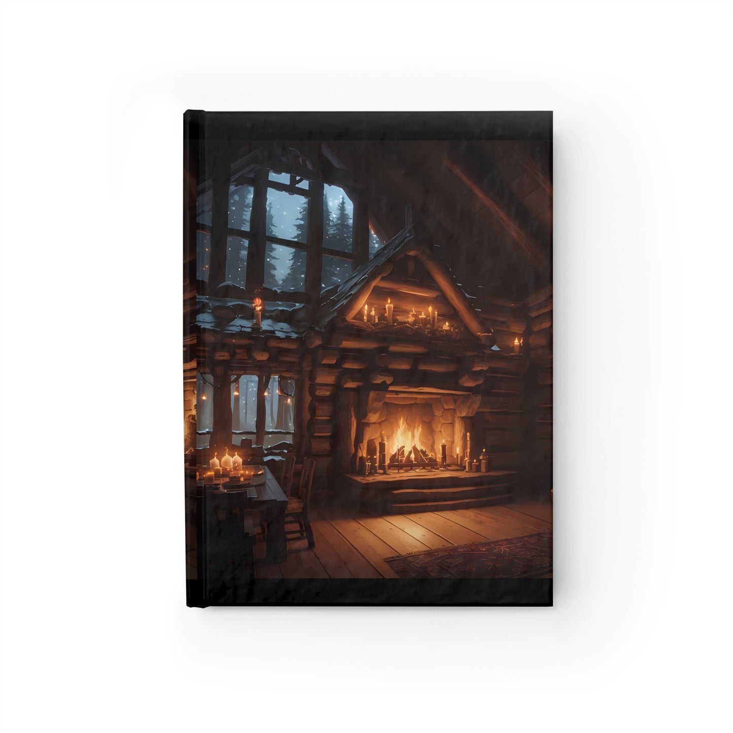 Cozy Log Cabin, Hardcover Journal