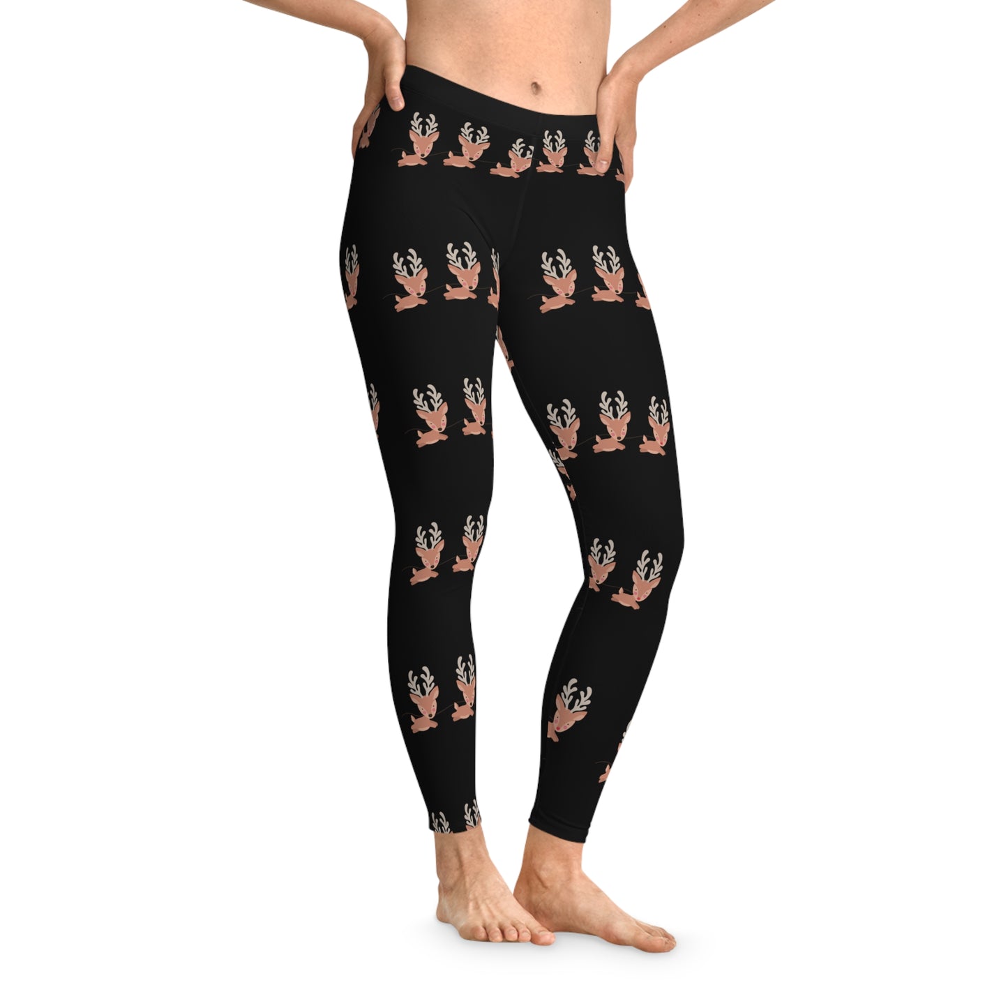 Cute reigndeer Christmas Stretchy Leggings