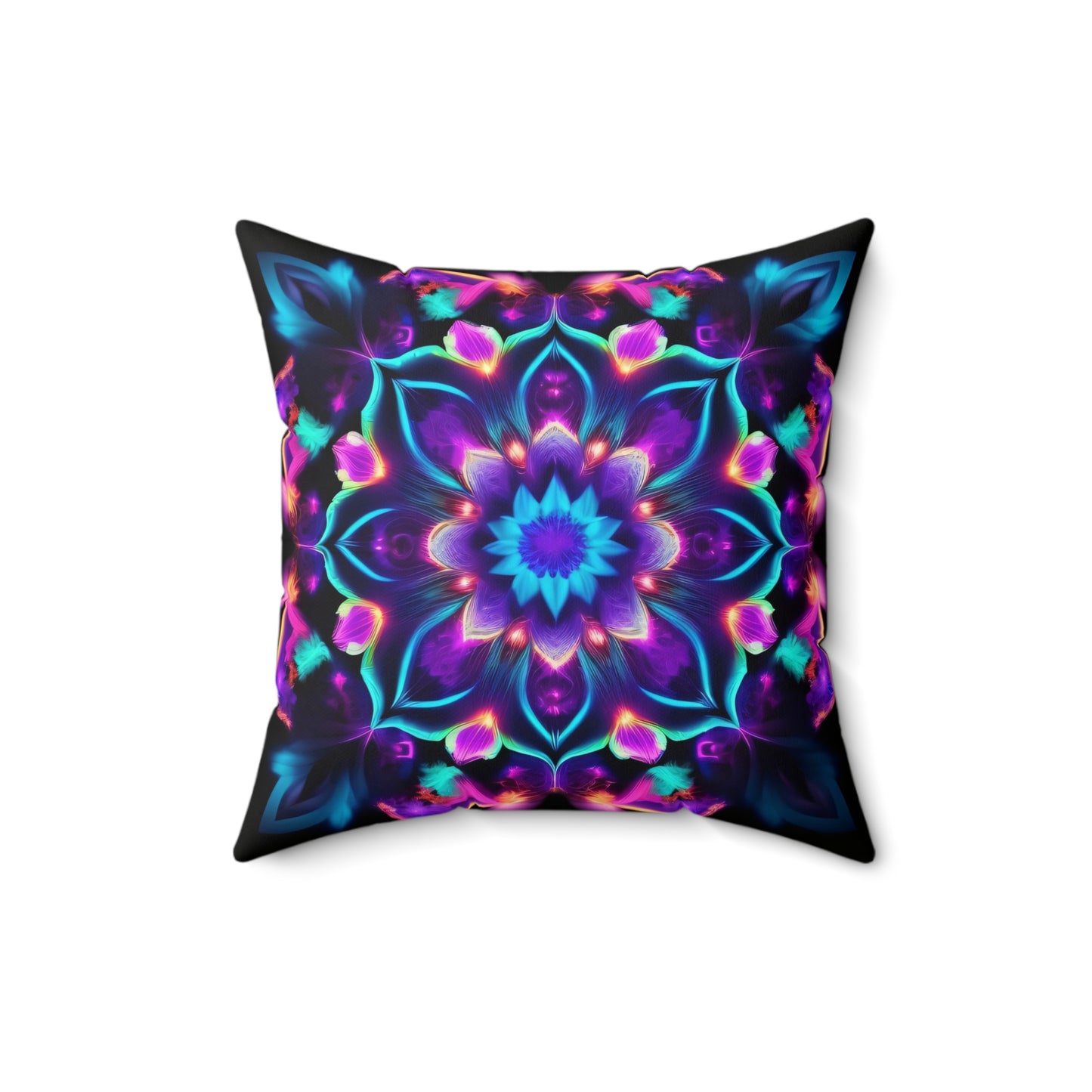 Psychedelic Vibes, Spun Polyester Square Pillow