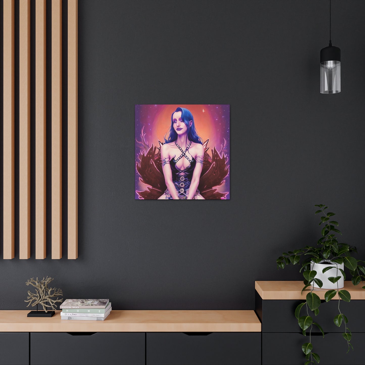 High Elvan Priestess, Canvas Art, Unique Fantasy Art, Unique Gifts, Original Art