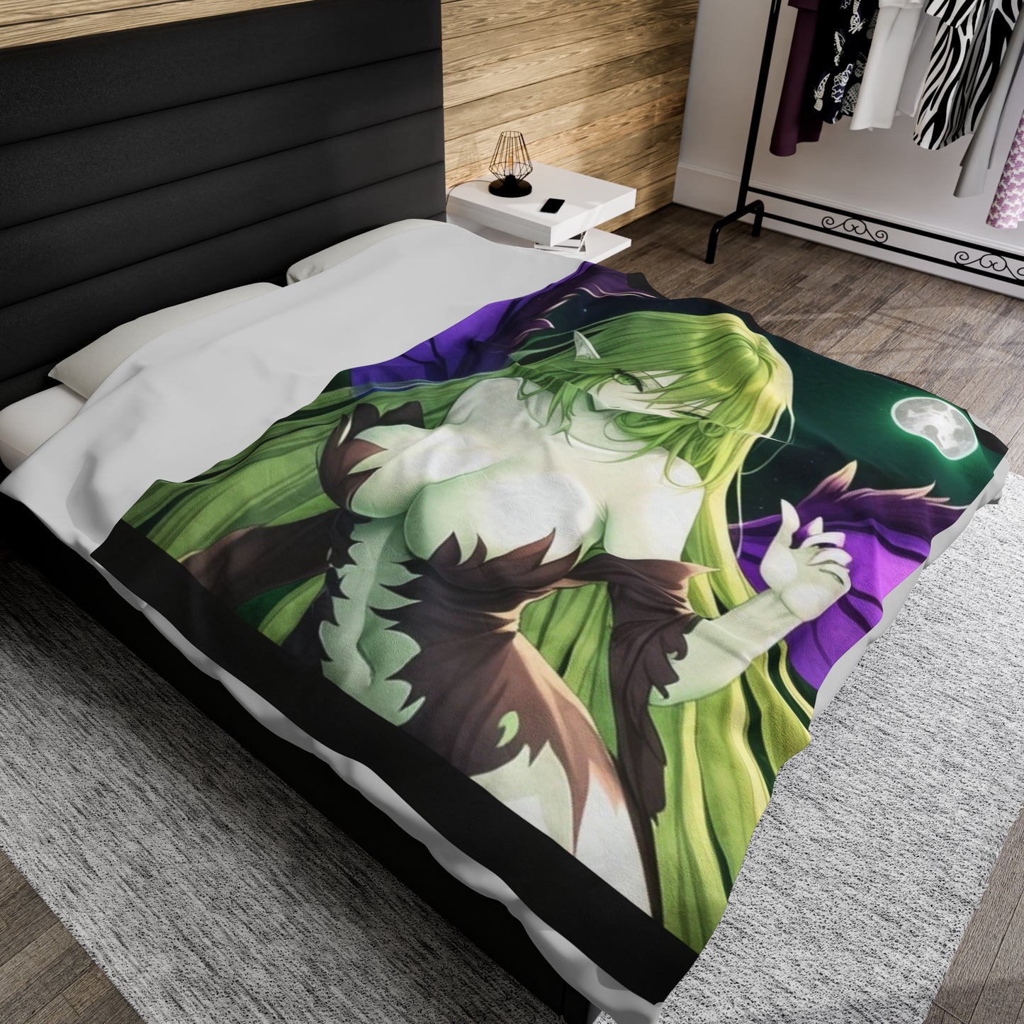 Anime Forest Fairy, Plush Blanket