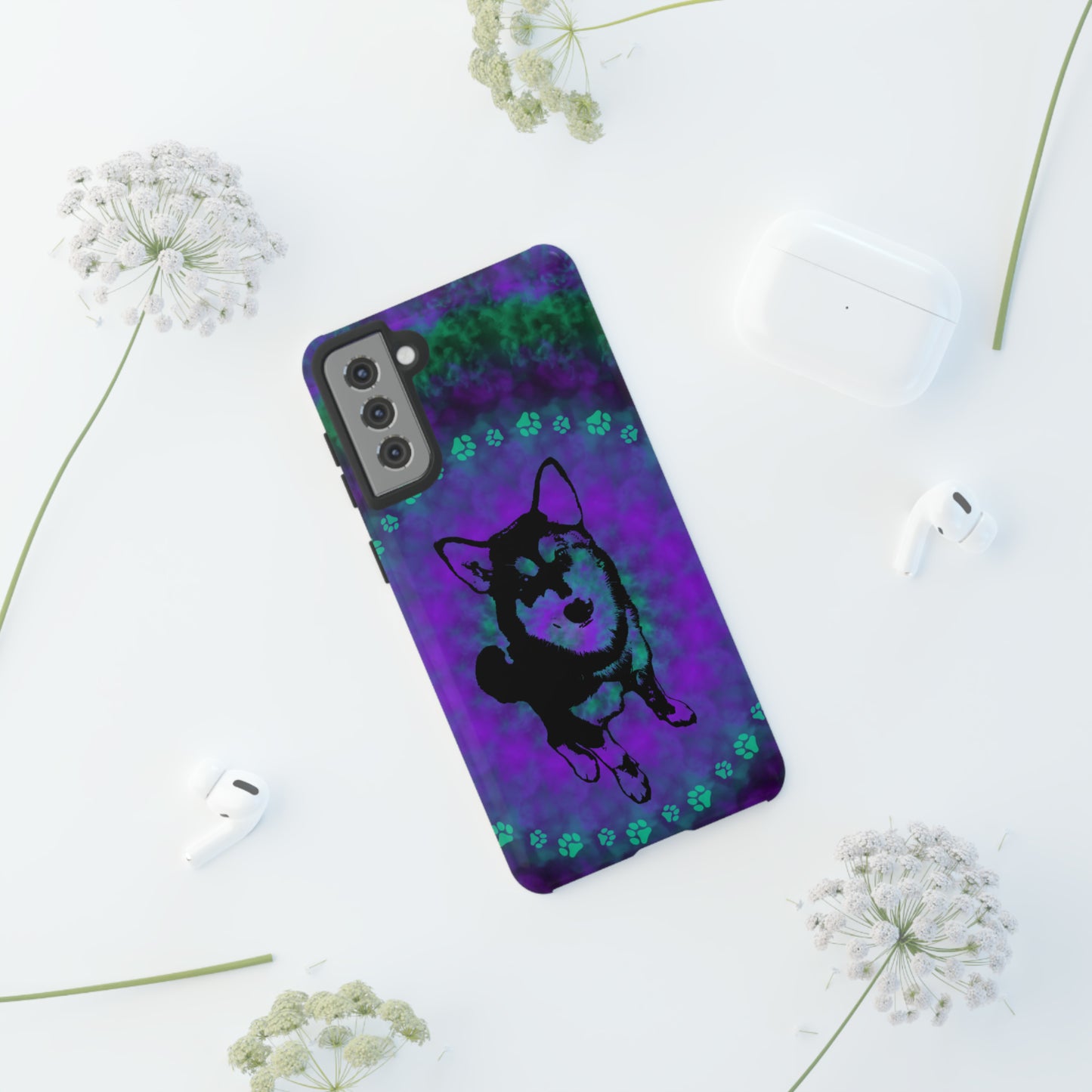 Malamute Protective Phone Case, Samsung, iPhone, Pixel, all sizes