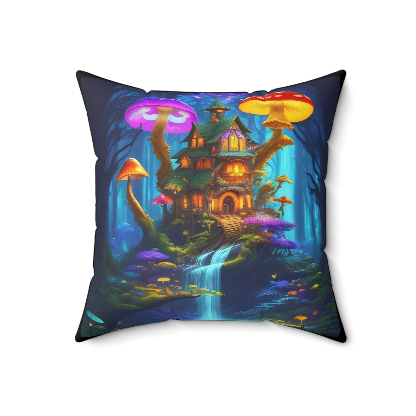 Fae World Sanctuary, Polyester Square Pillow