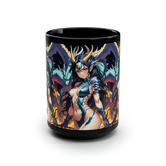 Water Elemental, Black Mug, 15oz