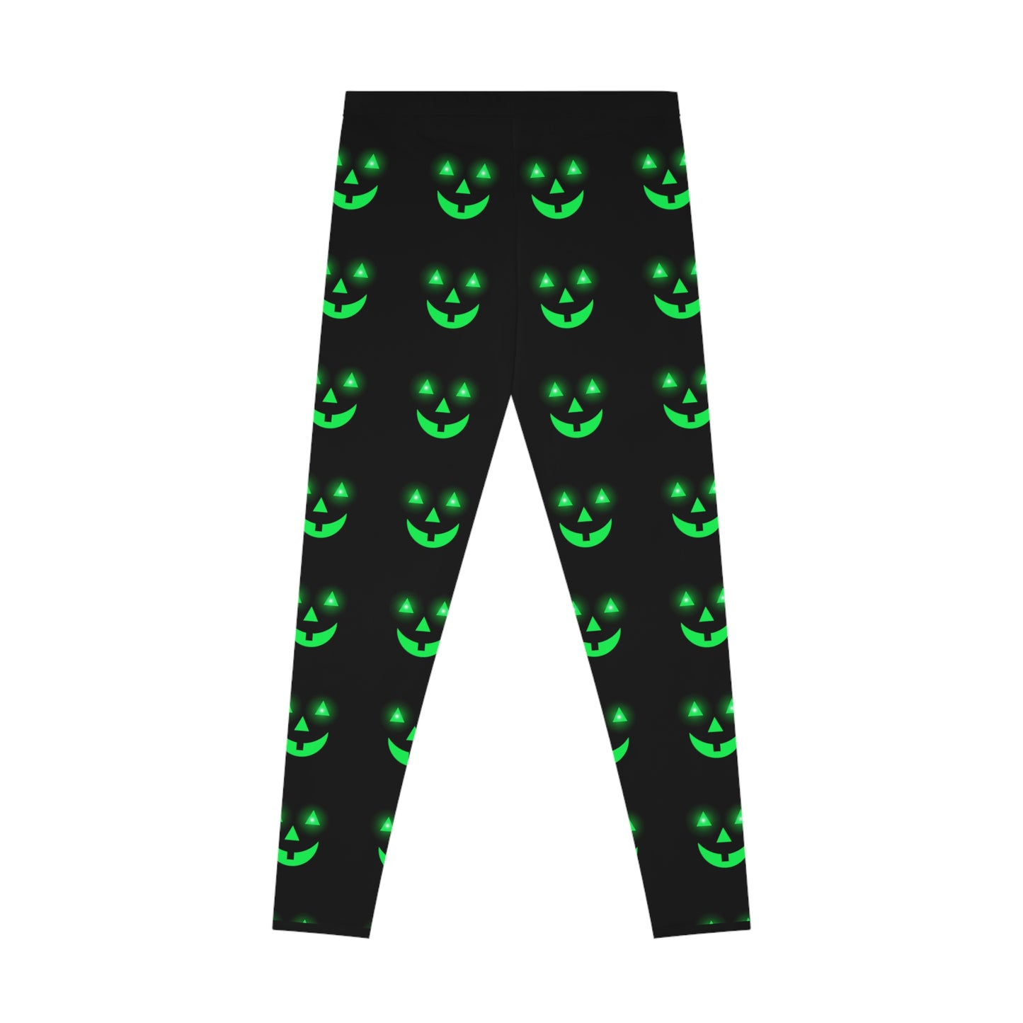 Pumpkin Glow Halloween Stretchy Leggings