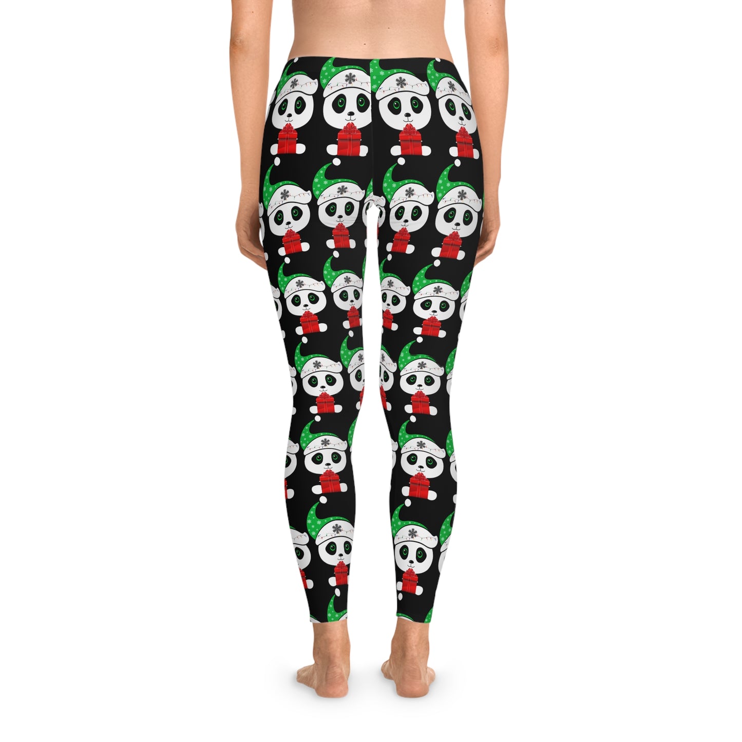 Christmas Panda Stretchy Leggings