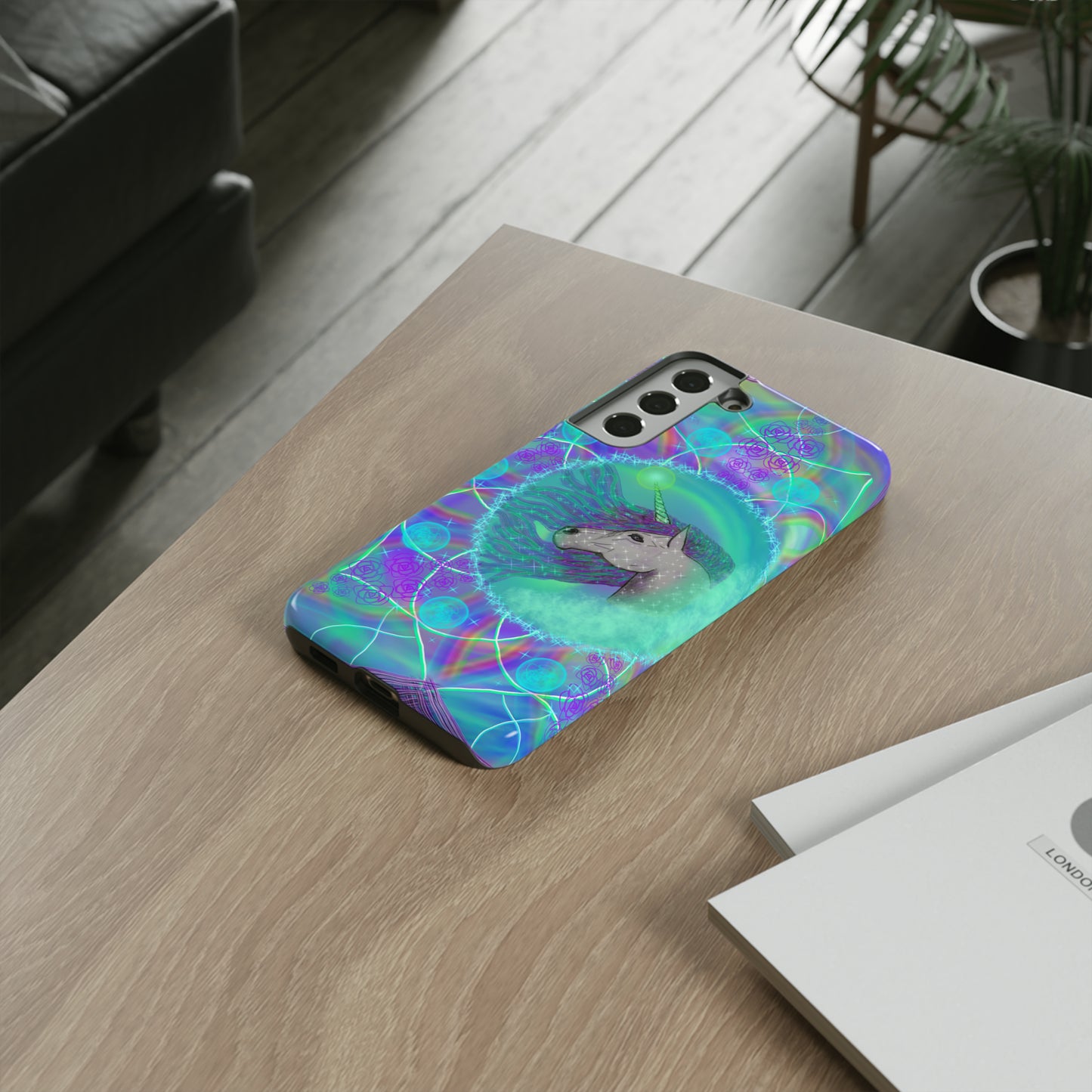 Mystic Unicorn Protective Phone Case, Samsung, iPhone, Pixel, all sizes