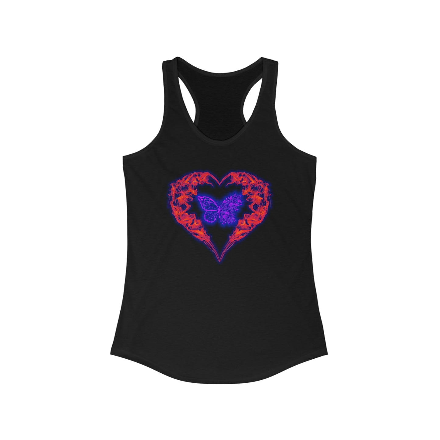 Butterfly Heart Women's Ideal Racerback Tank, Valentines Day Gift, Gift For Her