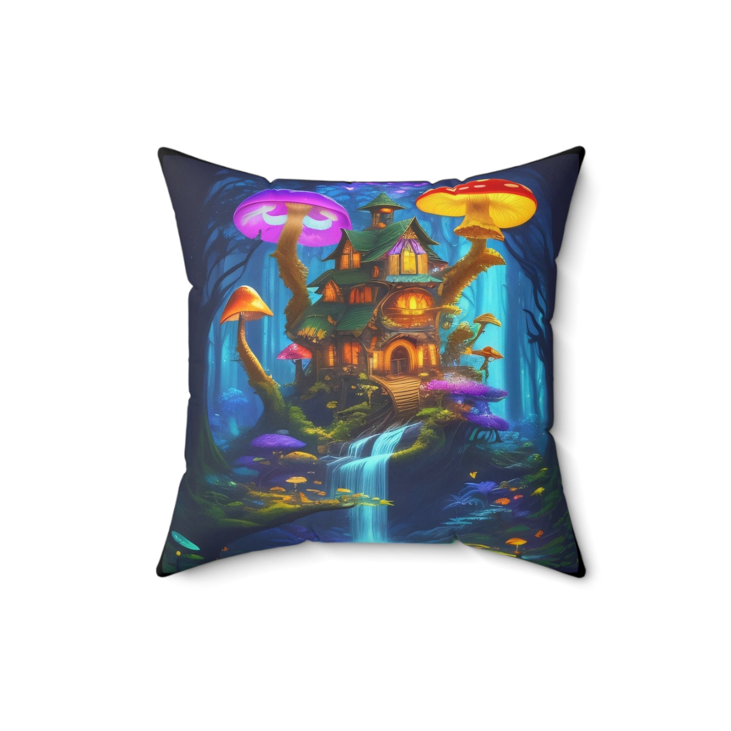 Fae World Sanctuary, Polyester Square Pillow