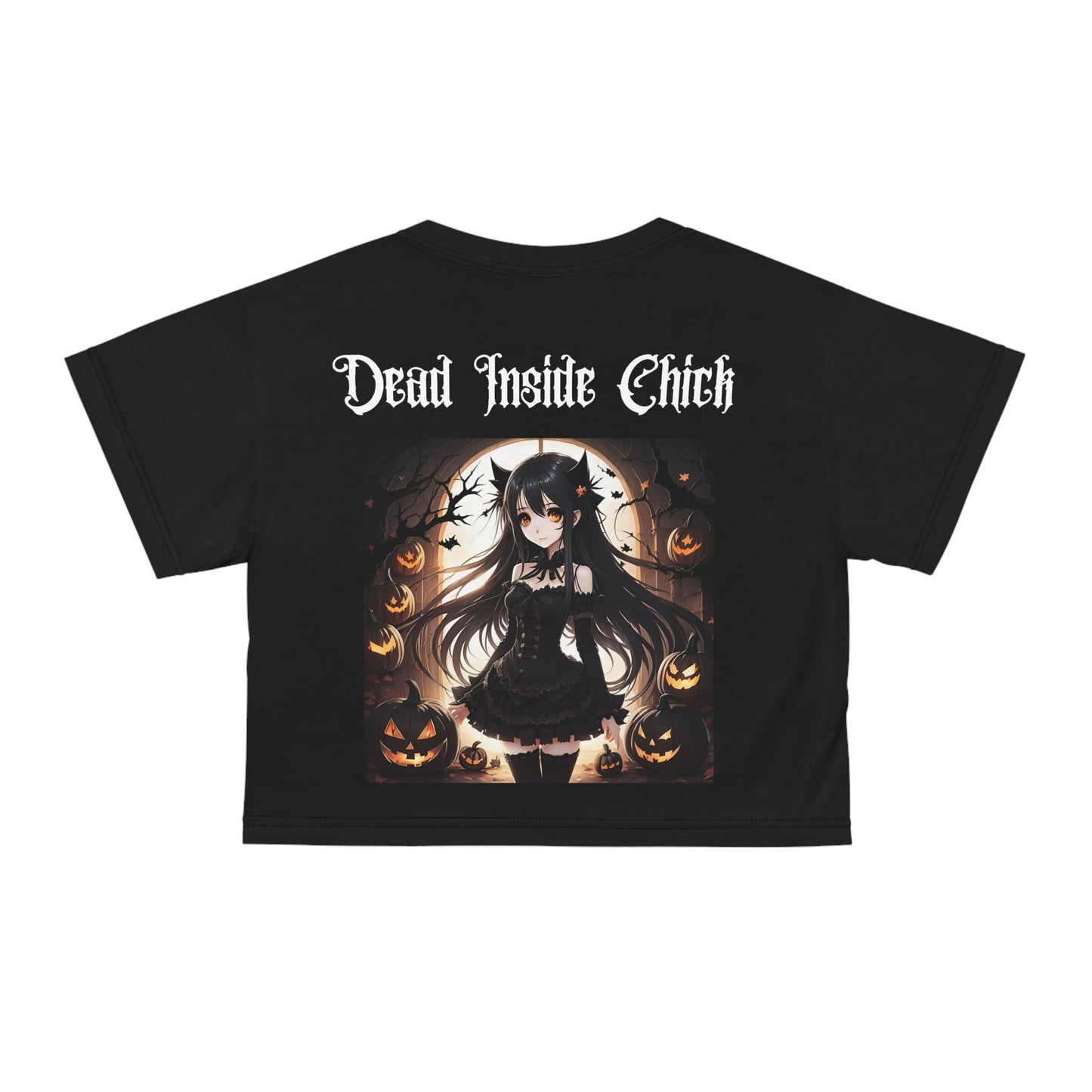 Dead Inside Chick Crop Top Tee