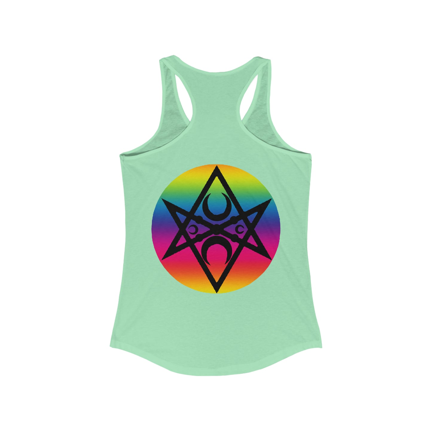 PRIDE Unicursal Moon Hexagram Women's Ideal Racerback Tank