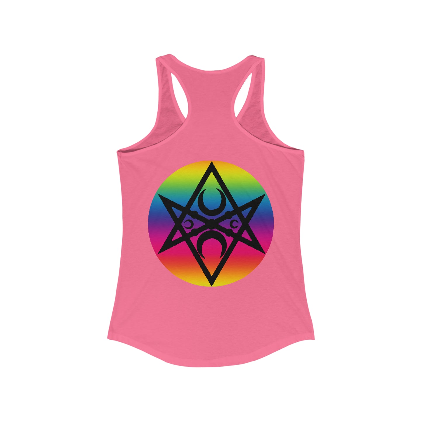 PRIDE Unicursal Moon Hexagram Women's Ideal Racerback Tank