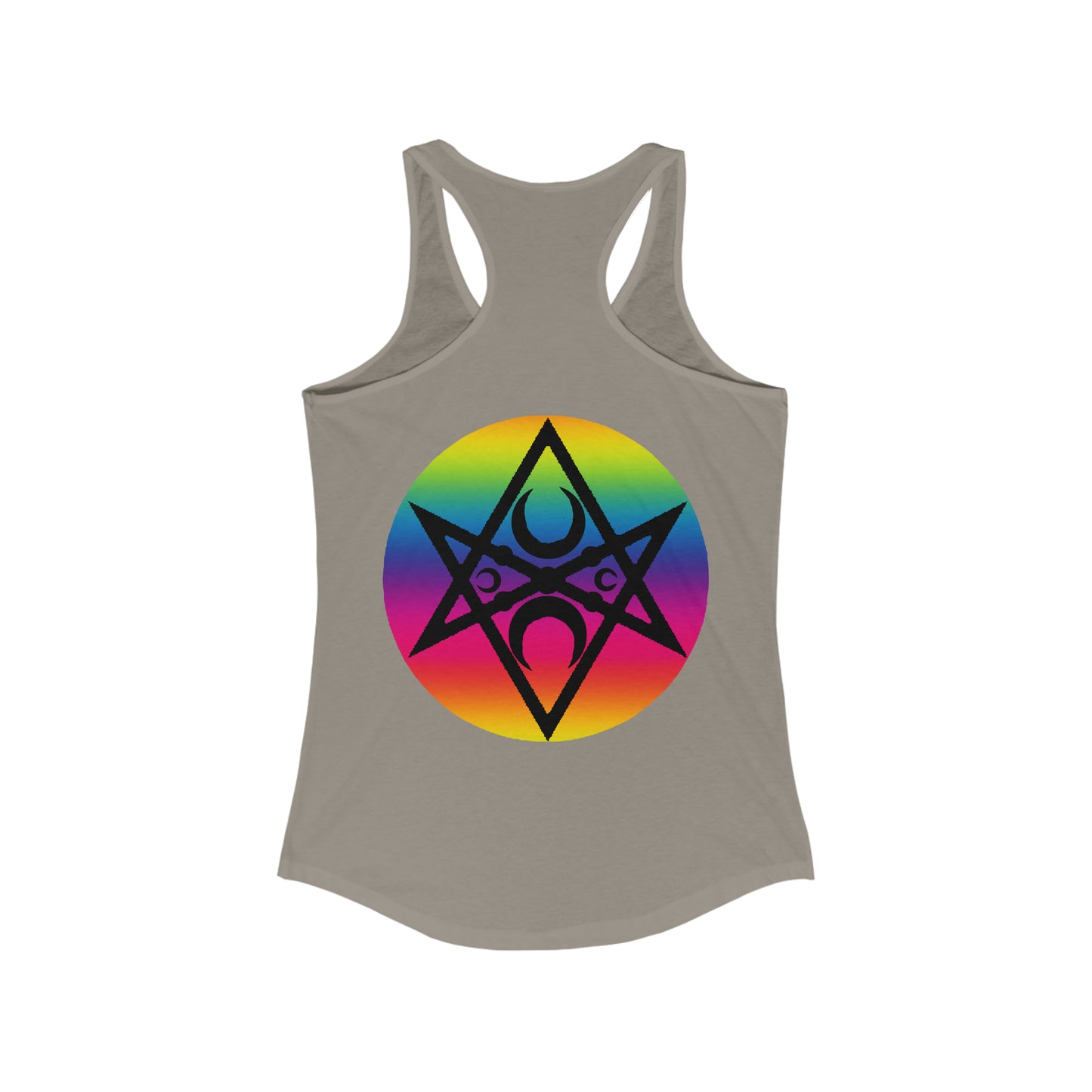 PRIDE Unicursal Moon Hexagram Women's Ideal Racerback Tank