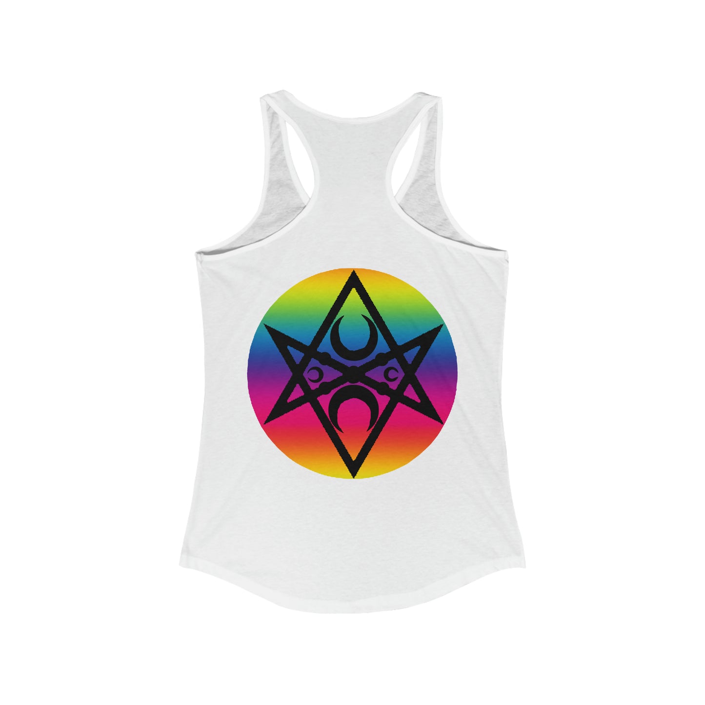 PRIDE Unicursal Moon Hexagram Women's Ideal Racerback Tank