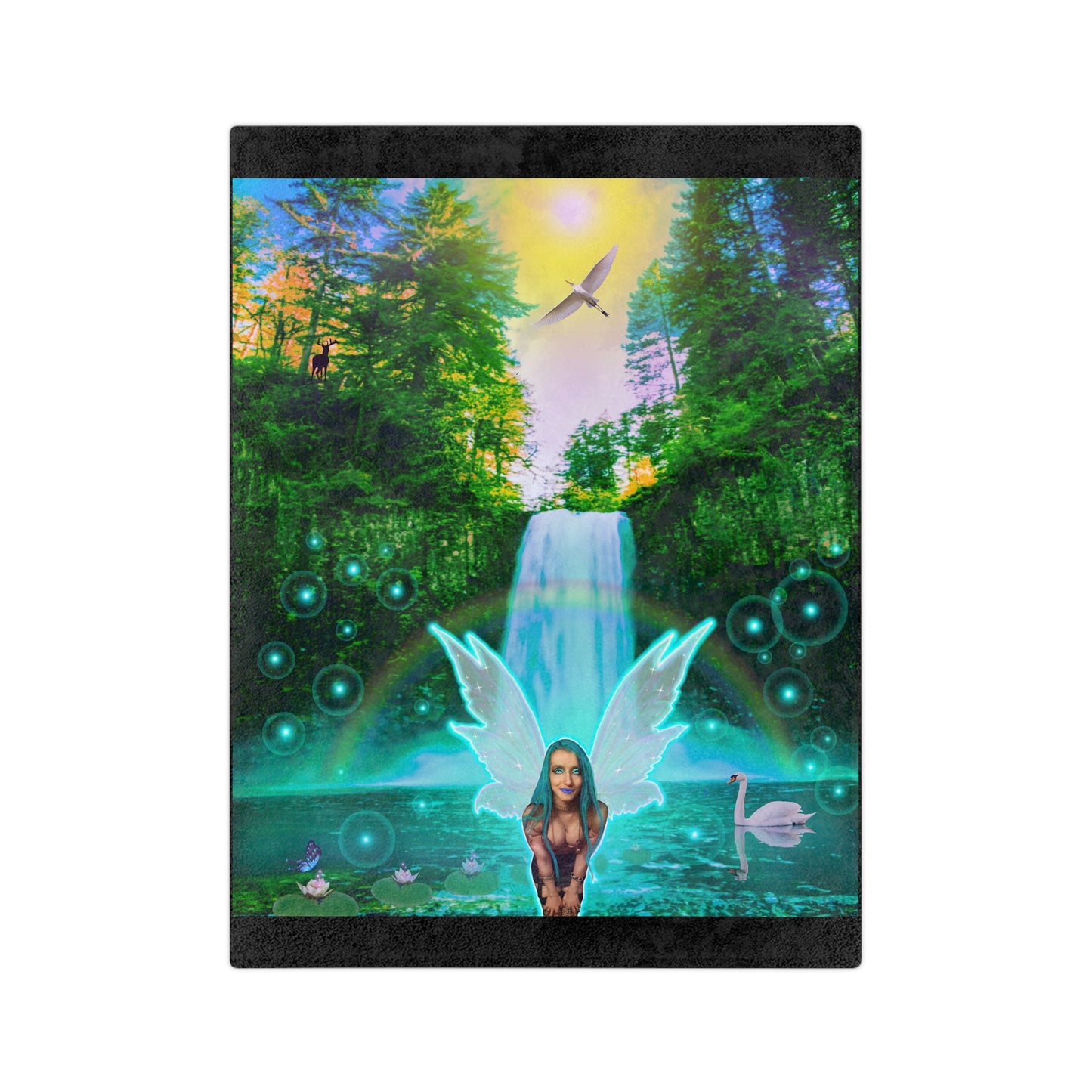 Mystic Water Fairy Velveteen Minky Blanket