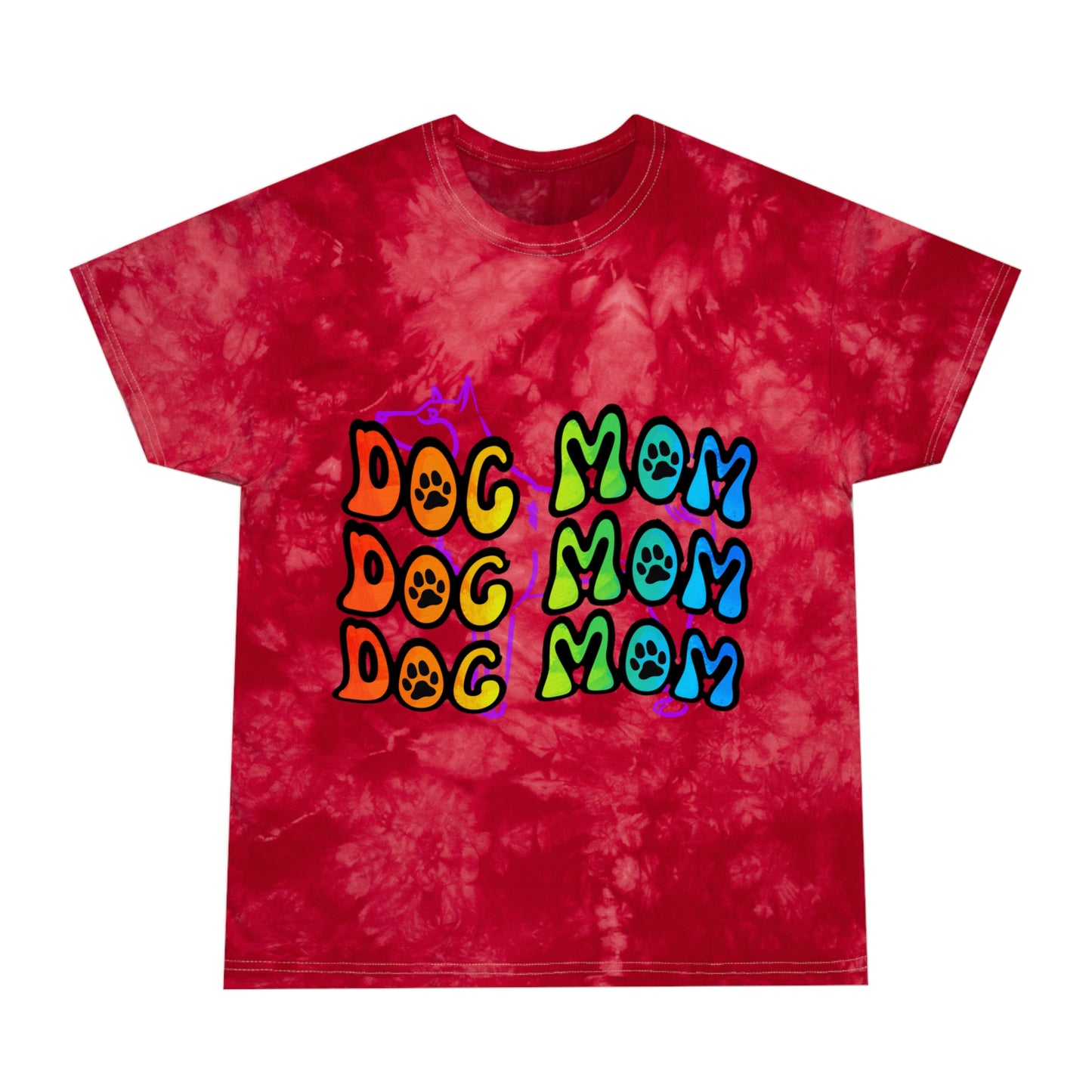 Dog Mom Tie-Dye Tee, Crystal