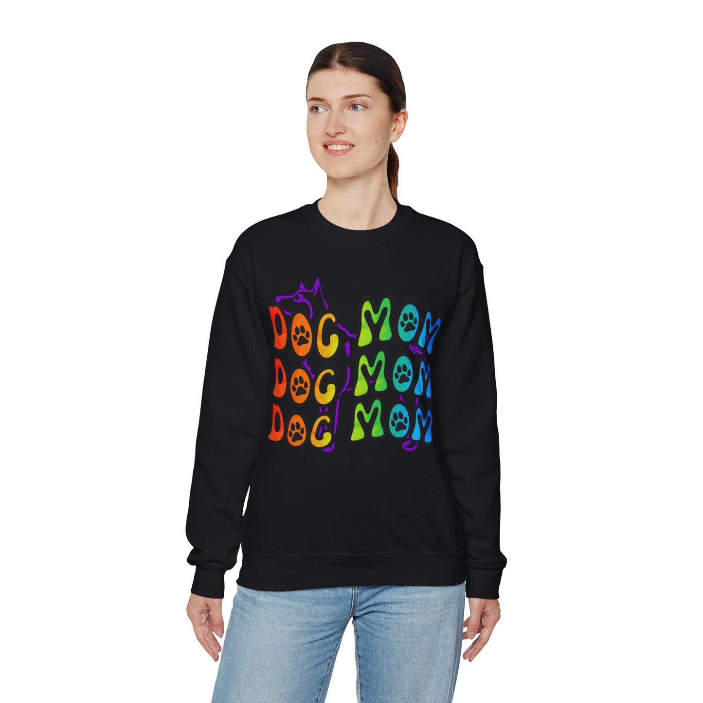 Dog Mom Heavy Blend Sweatshirt