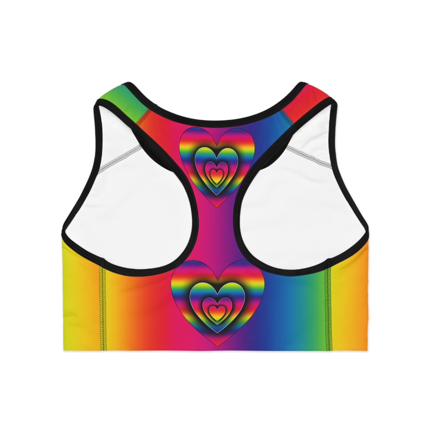 PRIDE 3D Heart Sports Bra