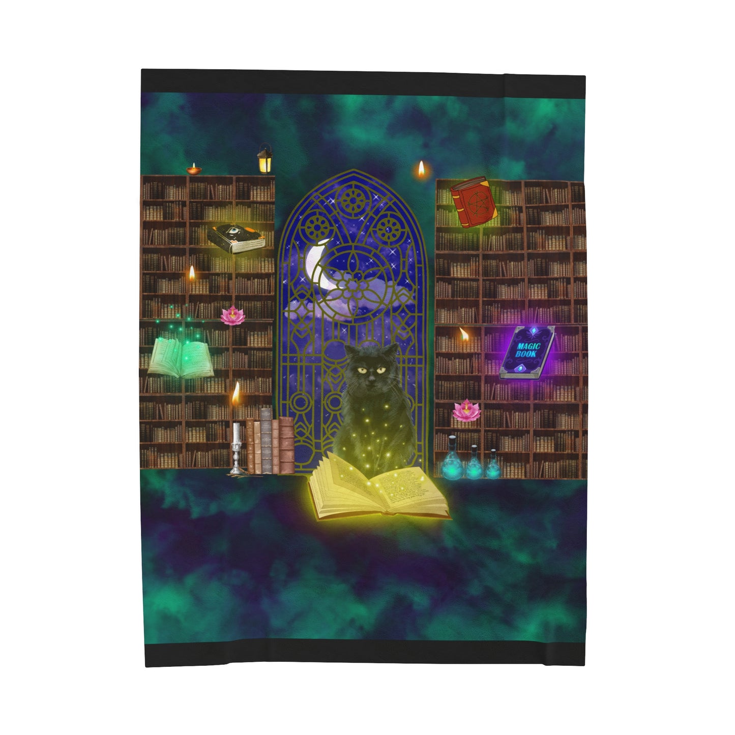 Copy of Mystic cat Velveteen Plush Blanket