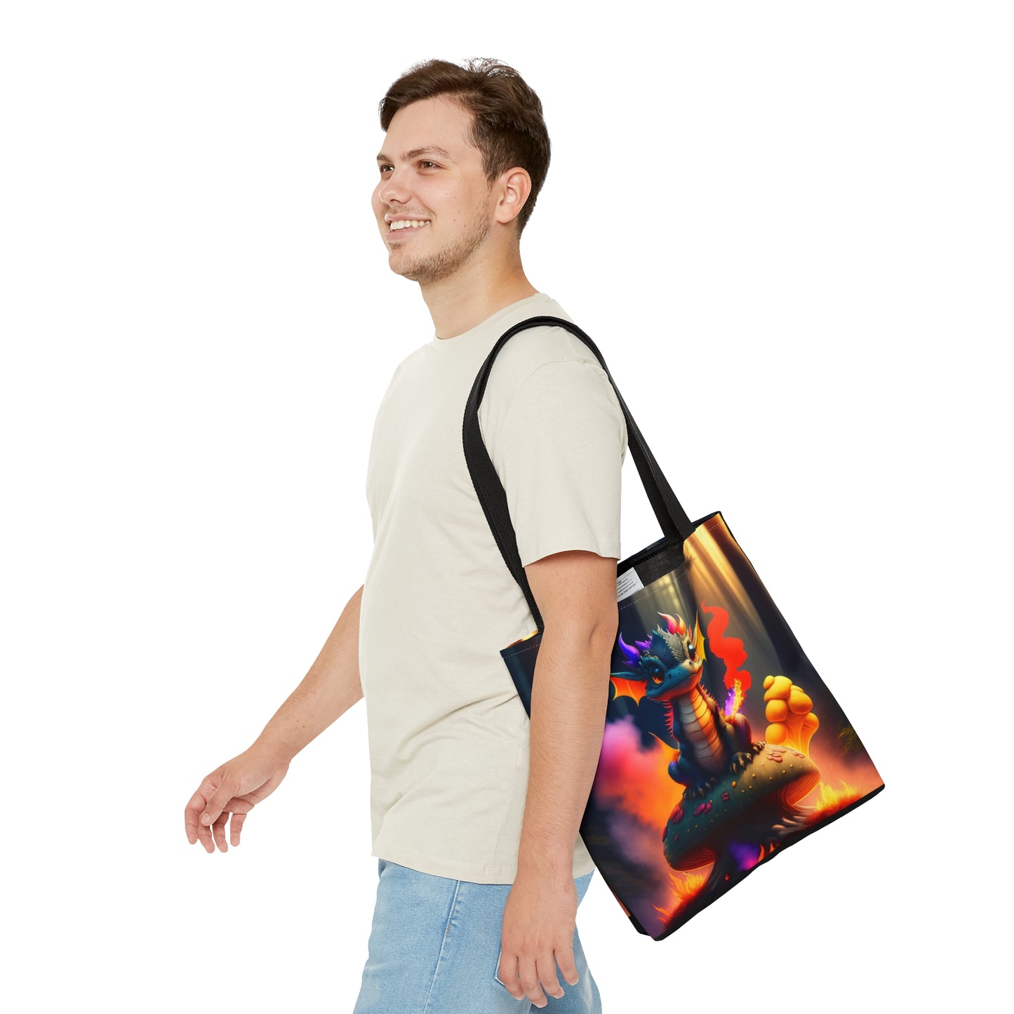 Baby Fire Dragon,Tote Bag