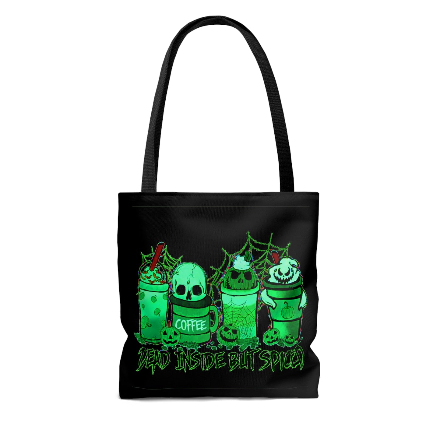 Dead Inside But Spiced Halloween Tote Bag