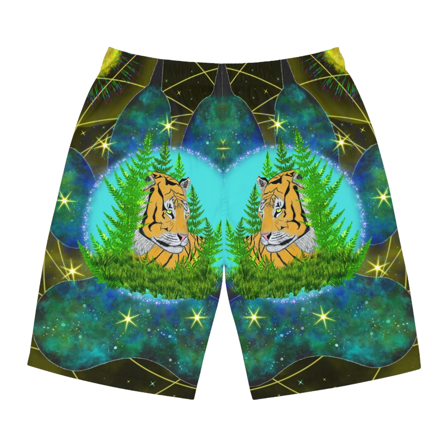 Tiger Mandala Men's Board Shorts