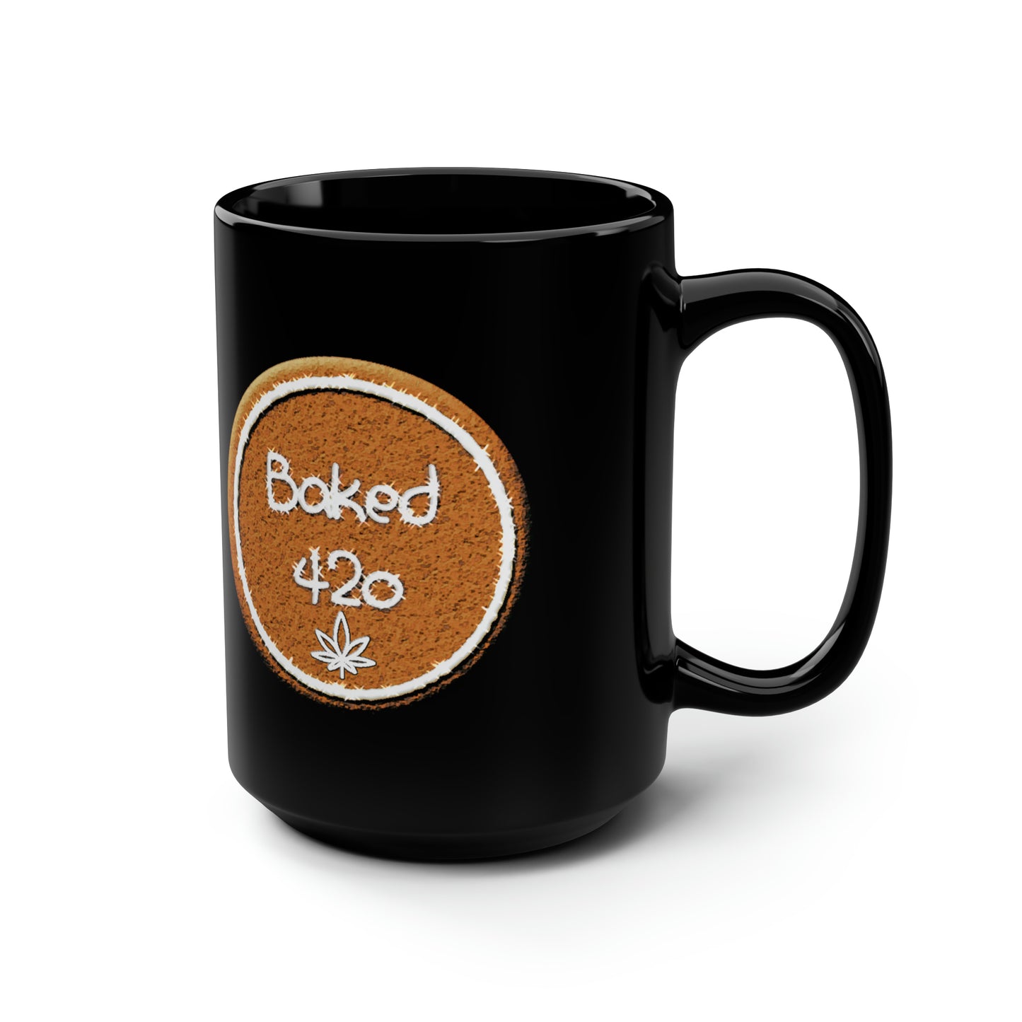 Baked 420, Black Mug, 15oz, 420 Gift