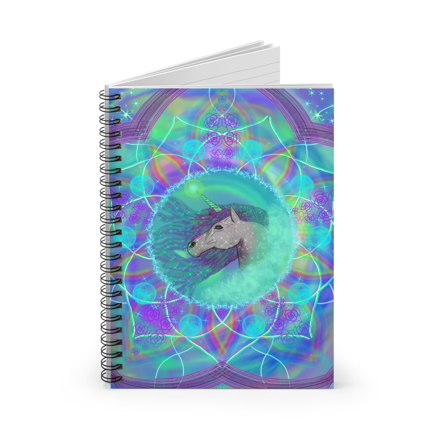 Mystic Unicorn Spiral Notebook - Ruled Line