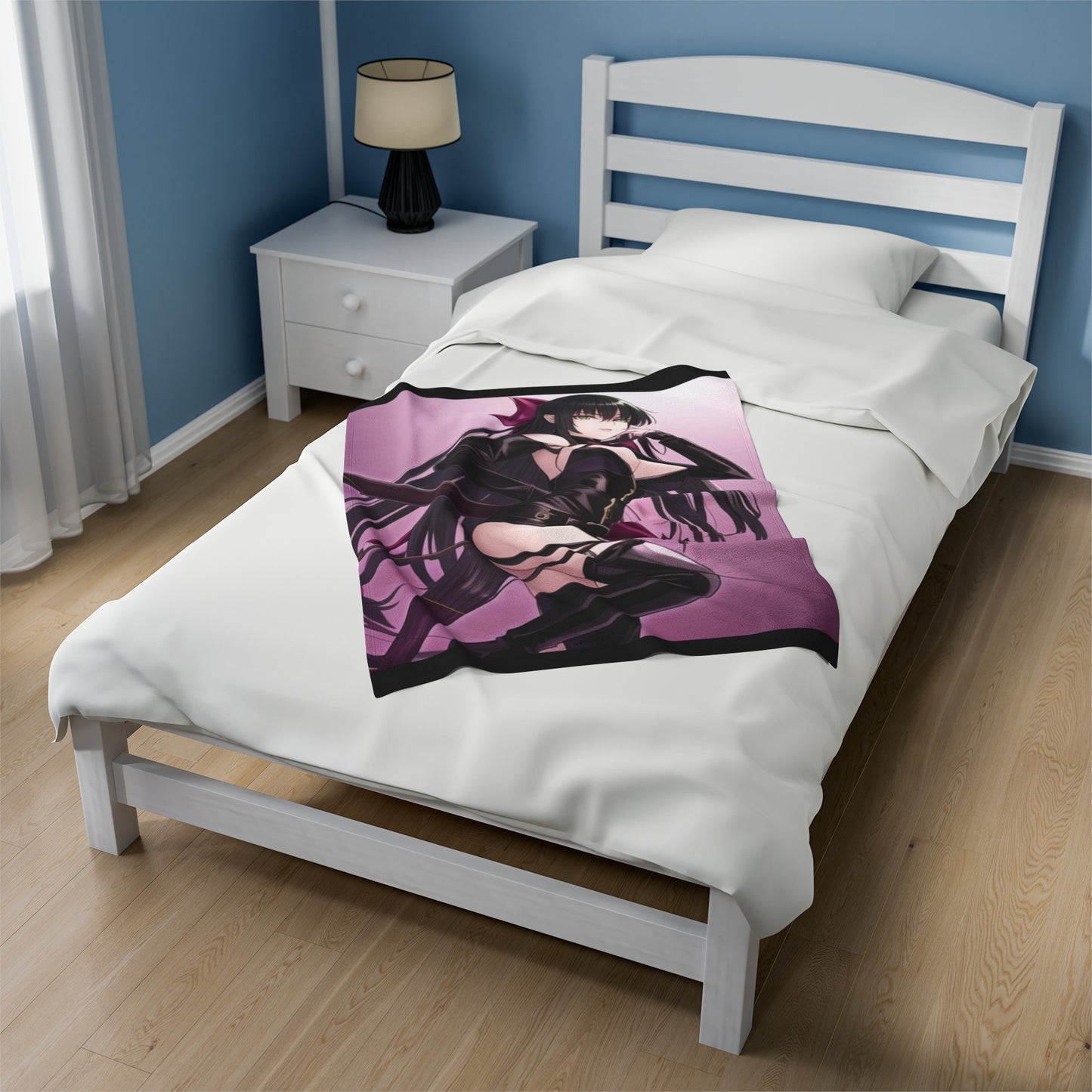 Anime Bow Huntress, Plush Blanket