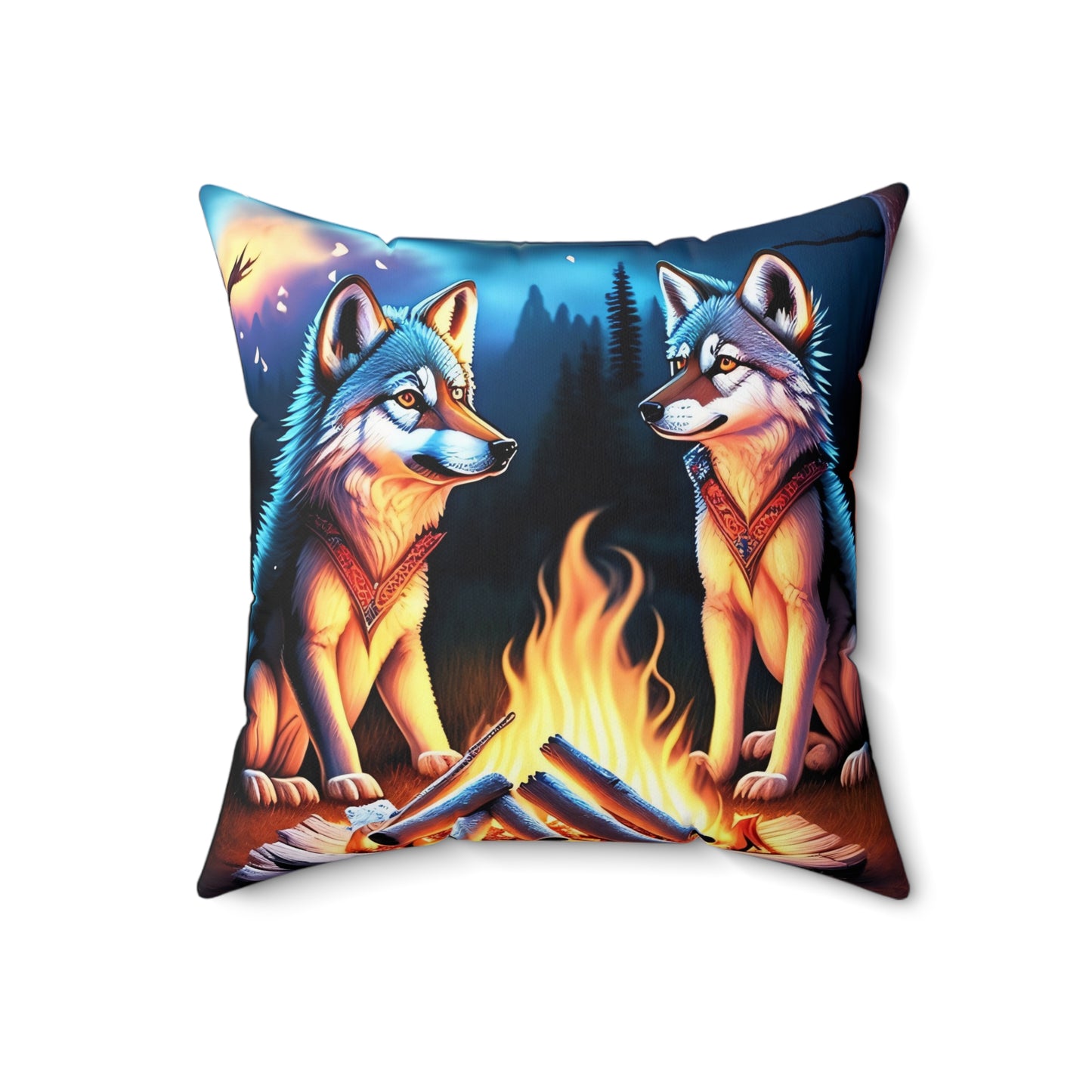 Campfire Stories, Spun Polyester Square Pillow