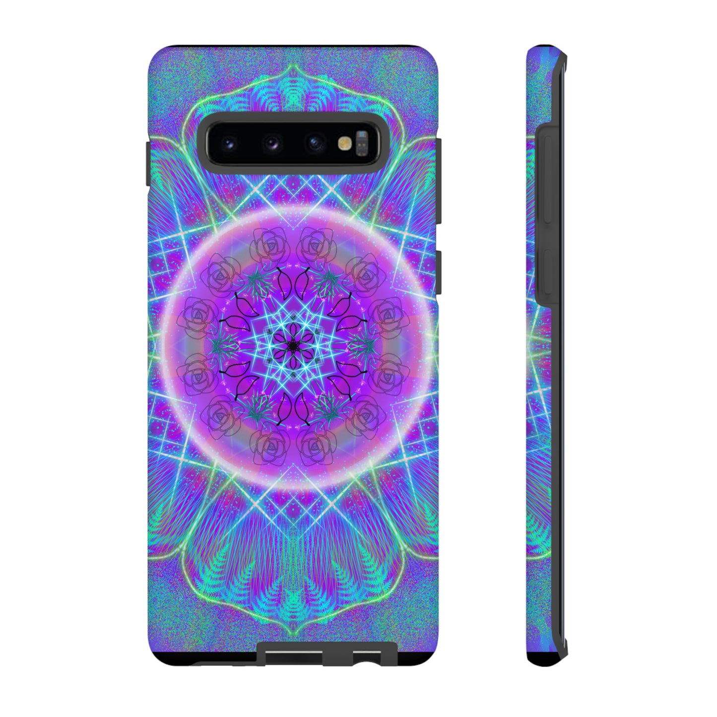 Psychedelic Mandala Protective Phone Case, Samsung, iPhone, Pixel, all sizes