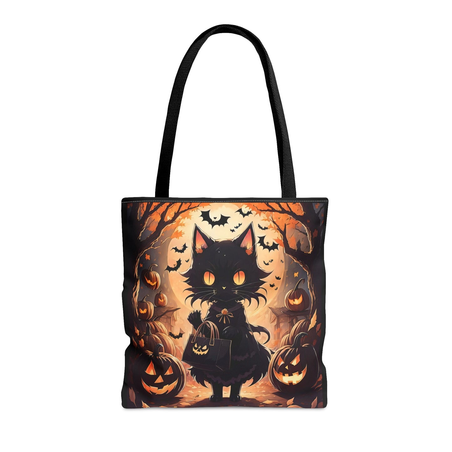 Anime Halloween Cat Halloween Candy Tote Bag