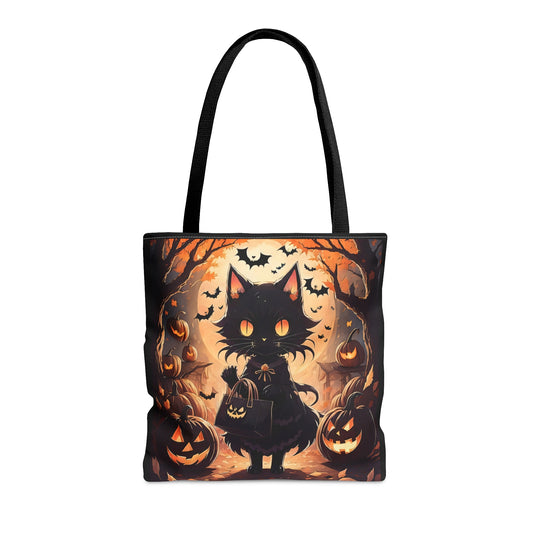 Anime Halloween Cat Halloween Candy Tote Bag