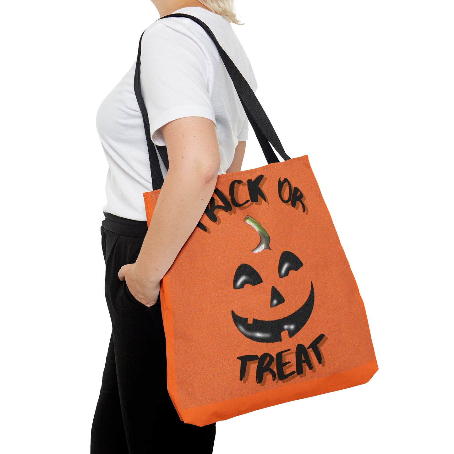 Trick Or Treat Pumpkin Halloween Candy Tote Bag