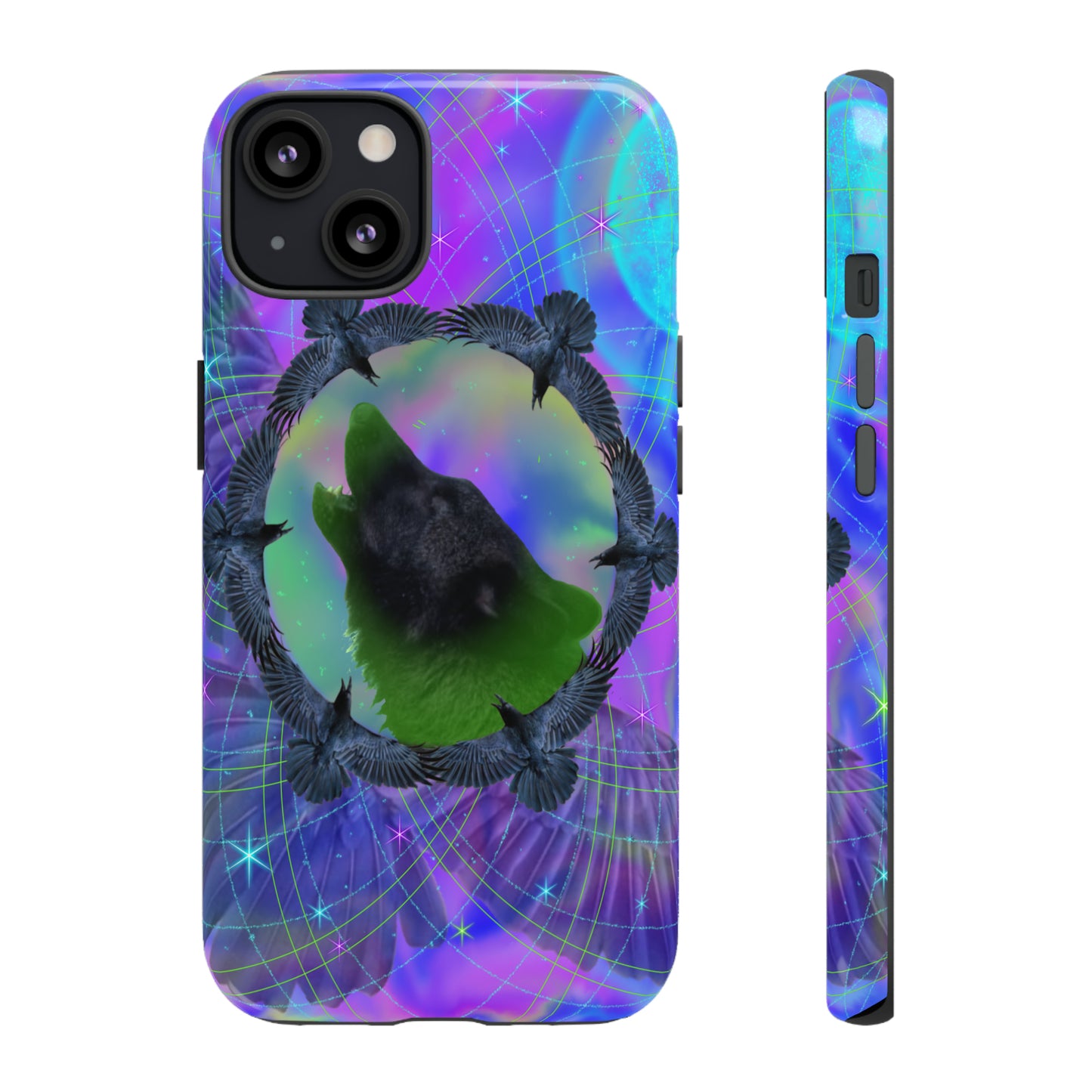 Mystic Wolf Protective Phone Case, Samsung, iPhone, Pixel, all sizes