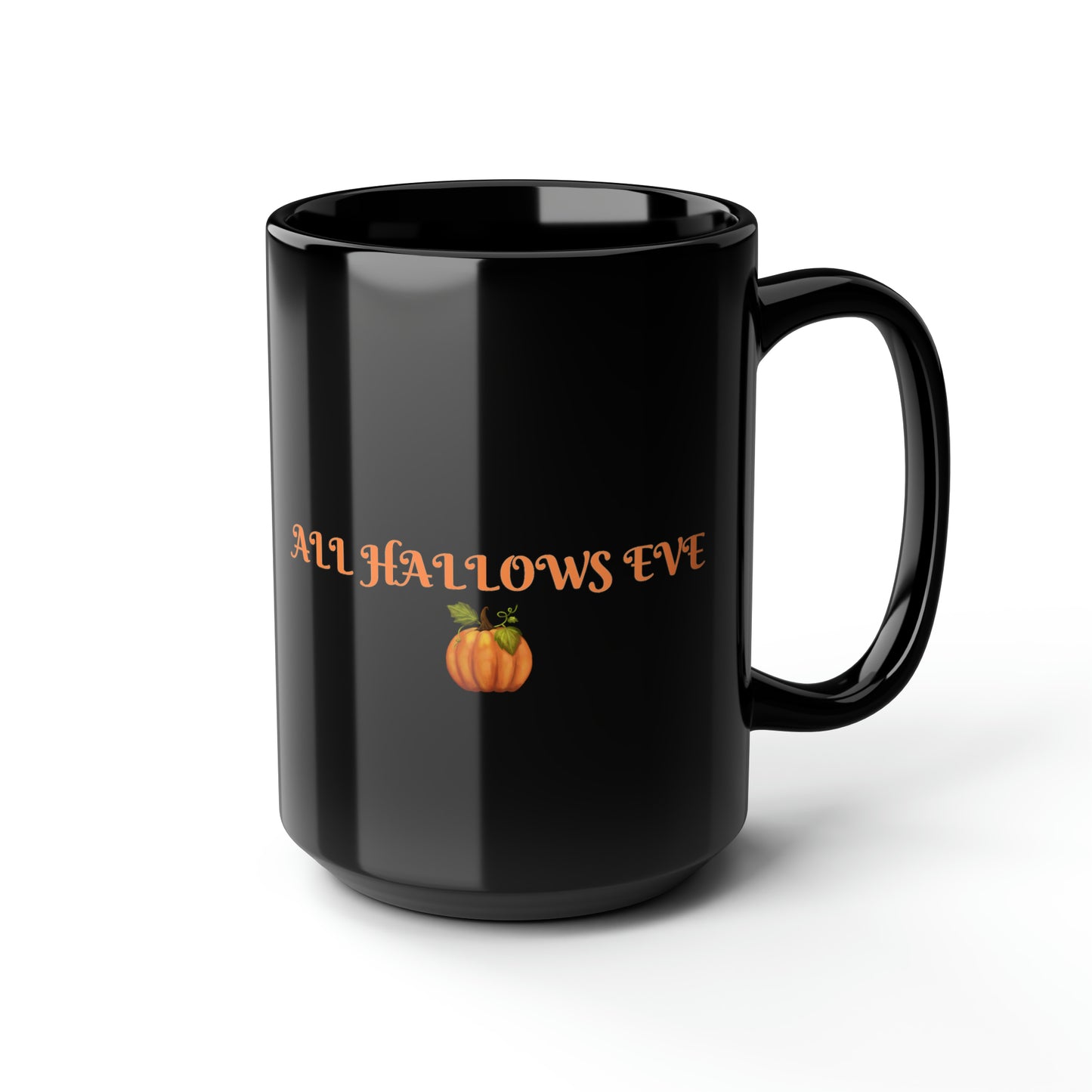 Black Halloween Mug  Black Cat 15oz