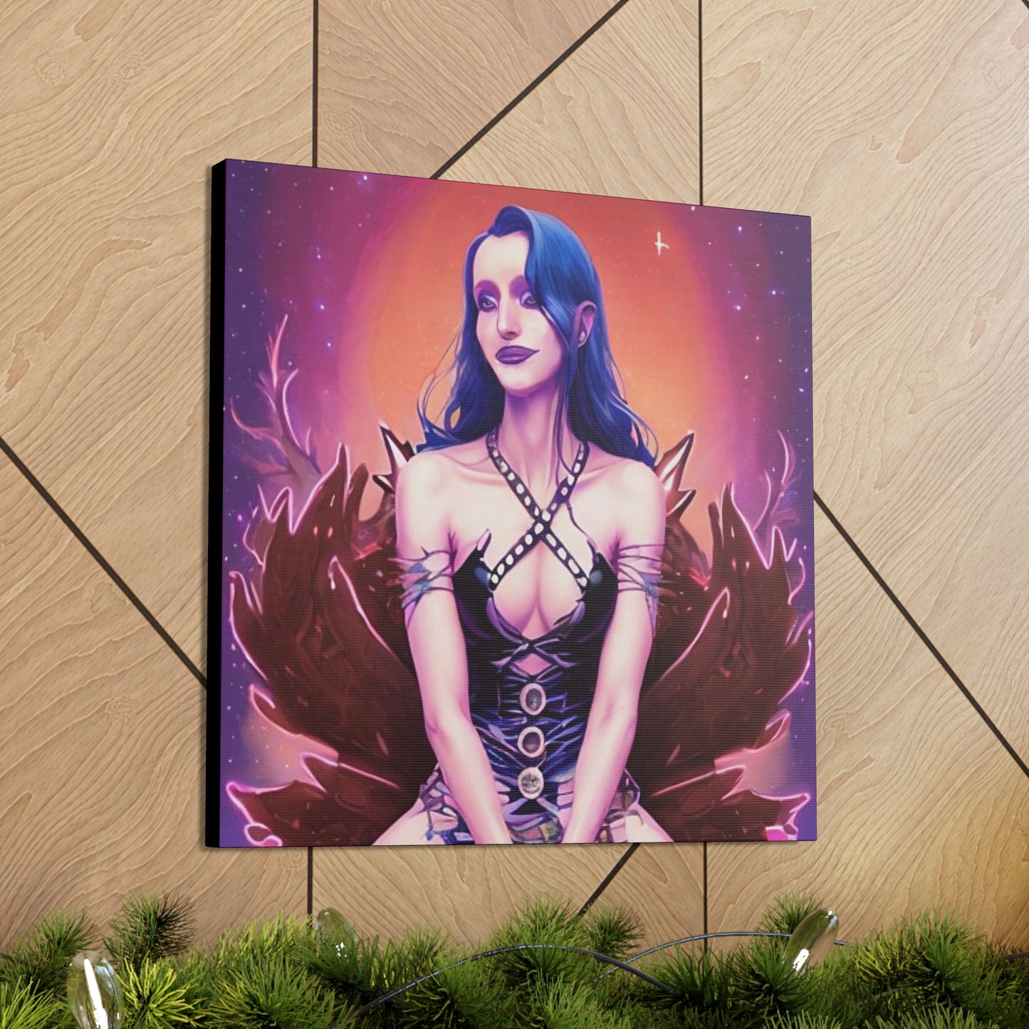 High Elvan Priestess, Canvas Art, Unique Fantasy Art, Unique Gifts, Original Art