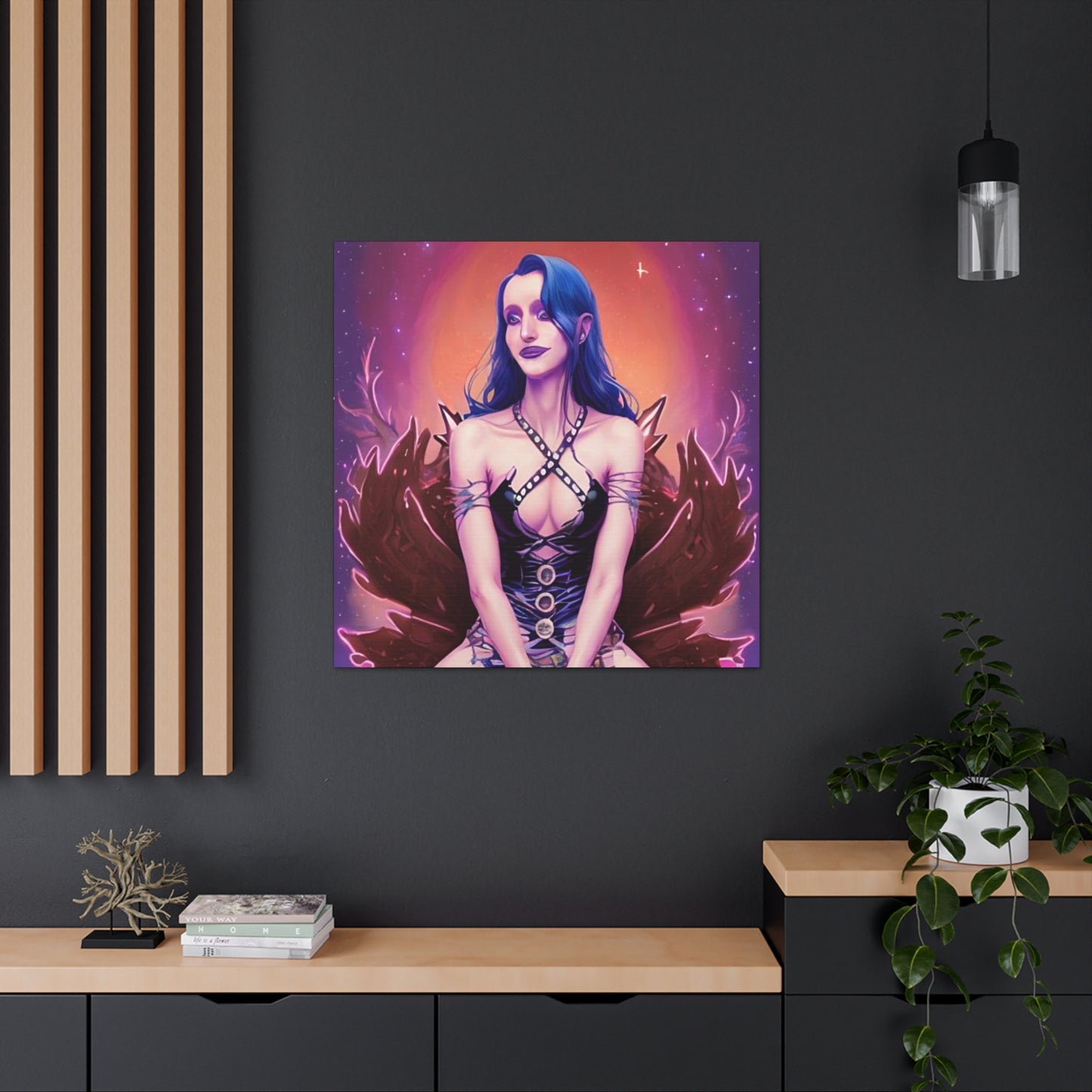 High Elvan Priestess, Canvas Art, Unique Fantasy Art, Unique Gifts, Original Art