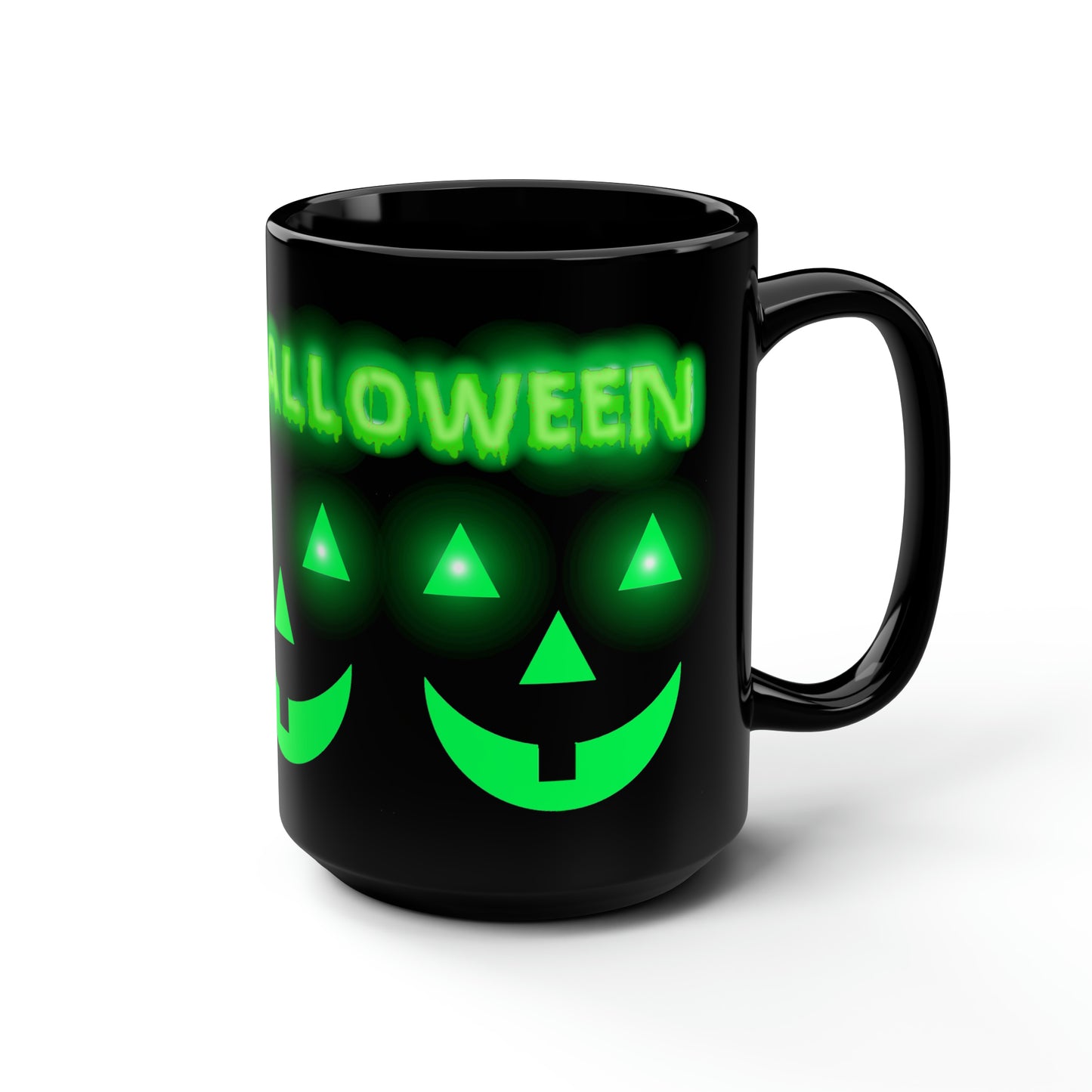 Happy Halloween Black Mug, 15oz