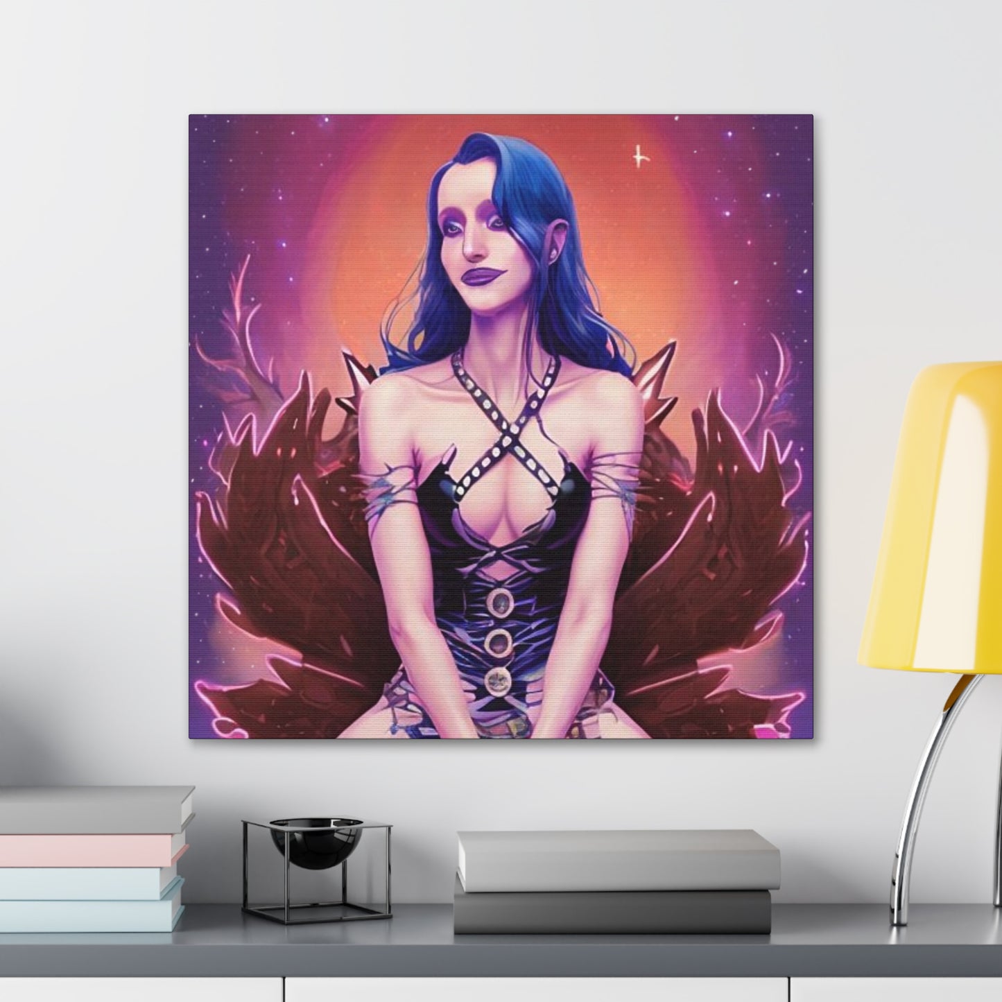 High Elvan Priestess, Canvas Art, Unique Fantasy Art, Unique Gifts, Original Art