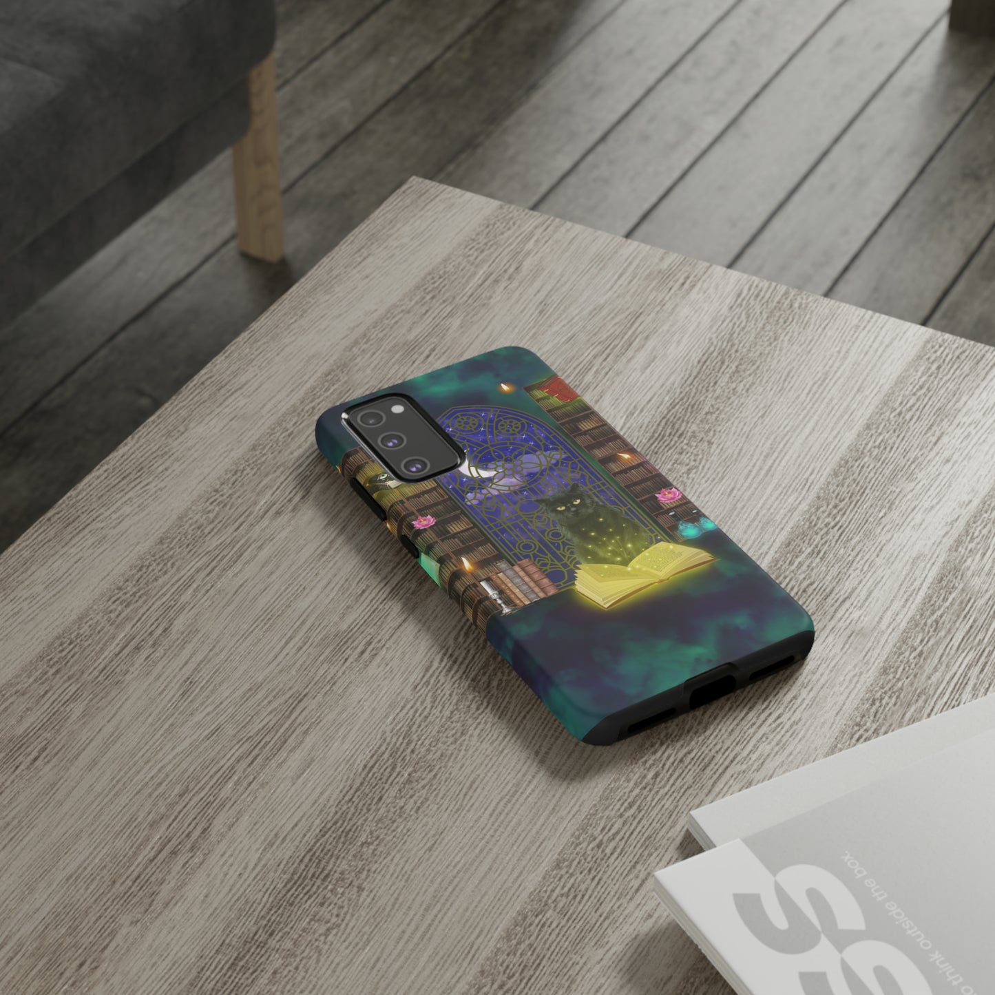 Mystic Cat Protective Phone Case, Samsung, iPhone, Pixel, all sizes