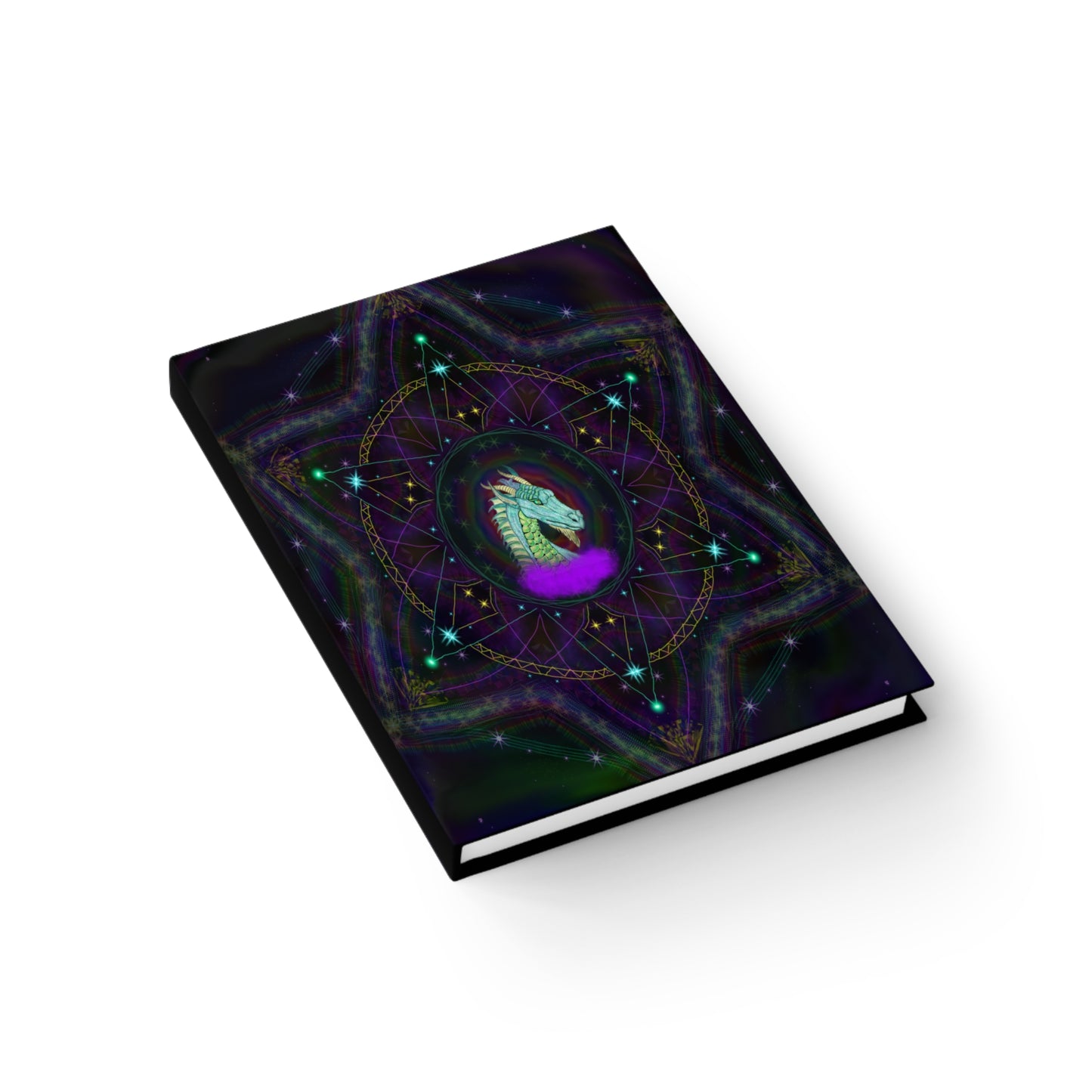 Mystic Dragon Mandala Hardcover Journal - Ruled Line