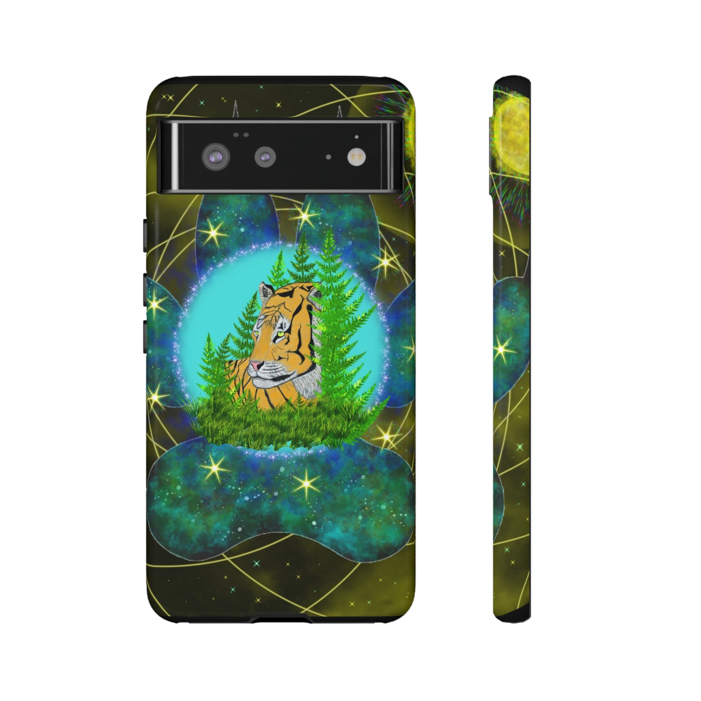 Tiger Medicine Totem Protective Phone Case, Samsung, iPhone, Pixel, all sizes