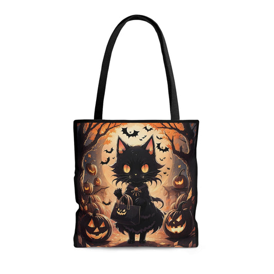 Halloween Cat Halloween Candy Tote Bag