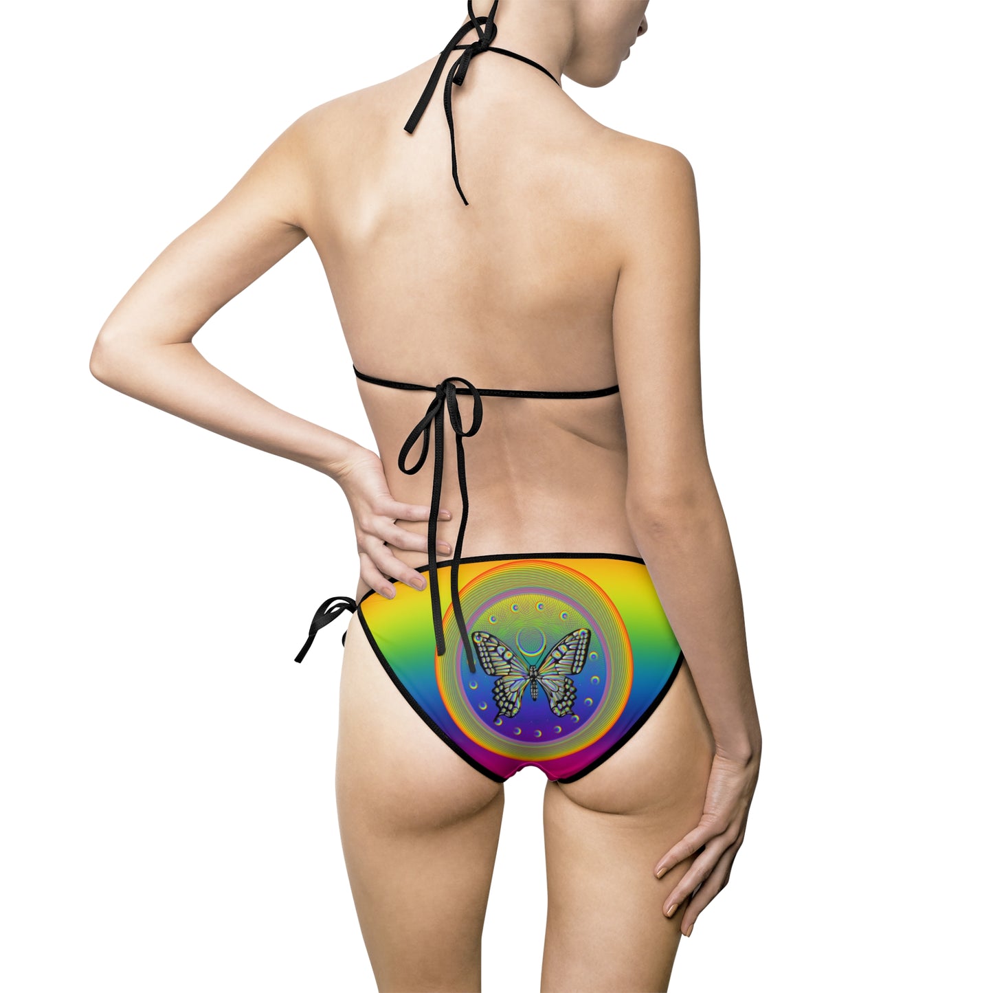 PRIDE Butterfly Heart Women's Bikini Swimsuit