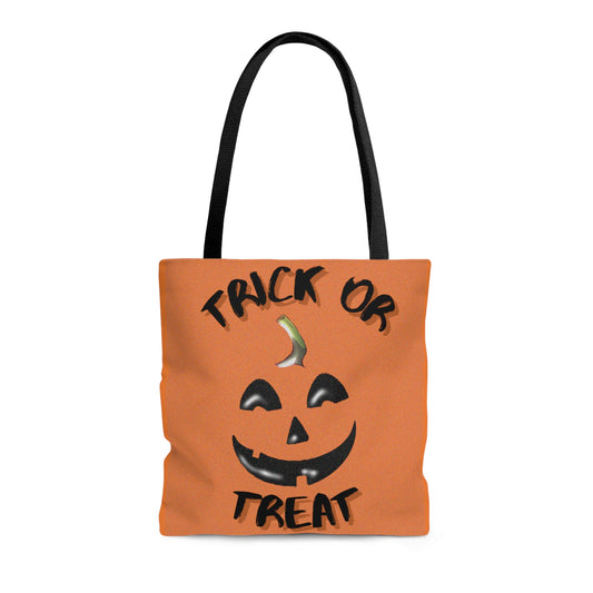 Trick Or Treat Pumpkin Halloween Candy Tote Bag