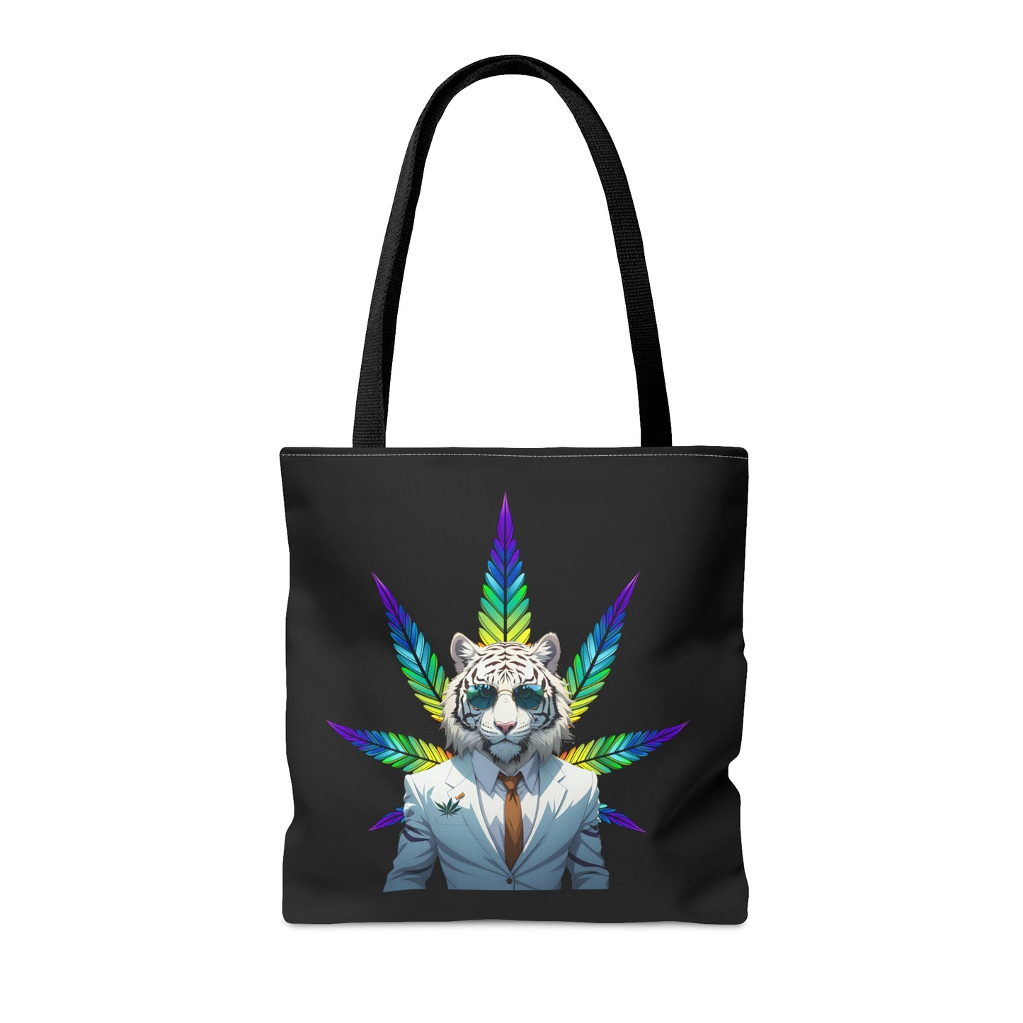 White Tiger 420 Themed, Tote Bag