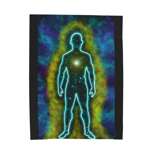 Mystic Energy Body Giant Velveteen Plush Blanket