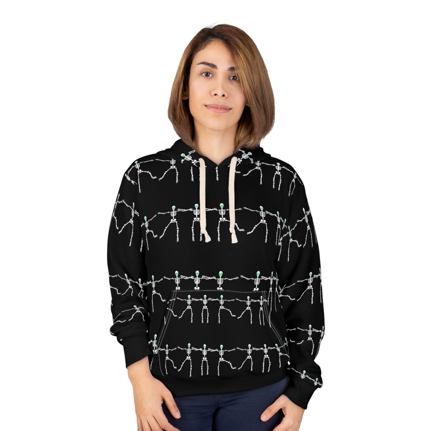 Dancing Skeletons Halloween Pullover Hoodie